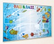 Стенд школьный «Наш класс» 1200 х 800 мм, аналог профиля Nielsen, полноцветная печать, карманы: 6 А4, 2 А5. Стоимость 8170 рублей.