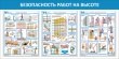 № 34-015 Безопасность работ на высоте 1600 х 800 мм, 3 плаката А2