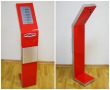 Стойка для автосалона Chery со встроенным планшетом, композитная панель, красный полистирол. Стоимость 39060 рублей.