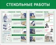 № 34-075 Стекольные работы 1050 х 850 мм, 2 плаката А2