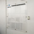 Стенд прозрачный «Пожарная безопасность» 1100 х 1200 мм, оргстекло 4 мм, 12 карманов А4 с прозрачным скотчем, 8 дистанционных держателя. Стоимость 16390 рублей.