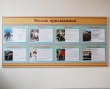 Стенд «Уголок призывника», 1830 х 900 мм, профиль аналог Nielsen, полноцветная печать, набор плакатов, 8 карманов А3. Стоимость 12010 рублей.