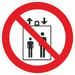P 34-01 Запрещается пользоваться лифтом для подъема (спуска людей)