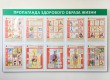Стенд «Пропаганда здорового образа жизни» 1750 х 1050 мм, профиль аналог Nielsen, набор плакатов, 10 карманов А3. Стоимость 13680 рублей.