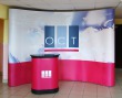 Pop Up 4х3 секции, пластиковый бокс-трибуна со столешницей. Стоимость 91980 рублей.