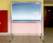 Двухсторонний магнитный стенд, 1500 х 1000 мм, п-образный профиль, стойка Джокер высотой 2000 мм, колеса. Стоимость 30170 рублей.